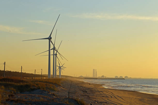 istock Wind turbines and the Japan Sea 657548164