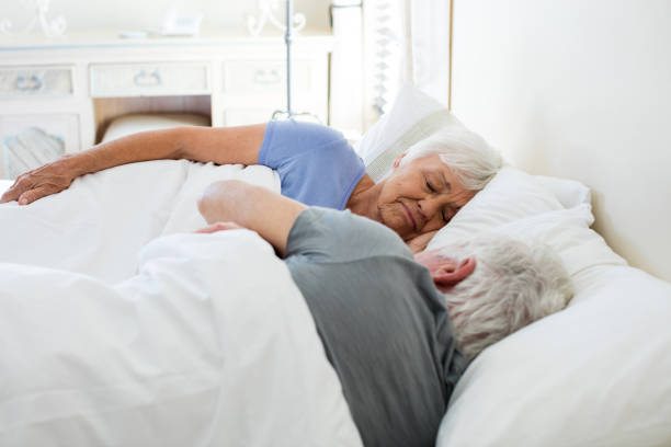 istock Senior couple sleeping in the bedroom 657556924