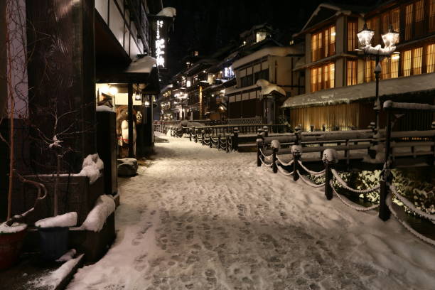istock Ginzan Onsen in winter 657557904