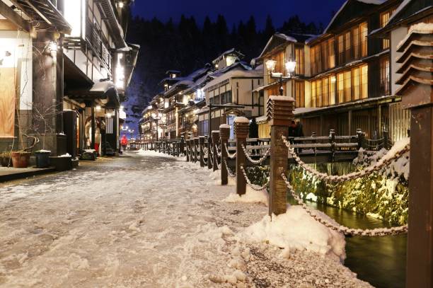 istock Ginzan Onsen in winter 657557938