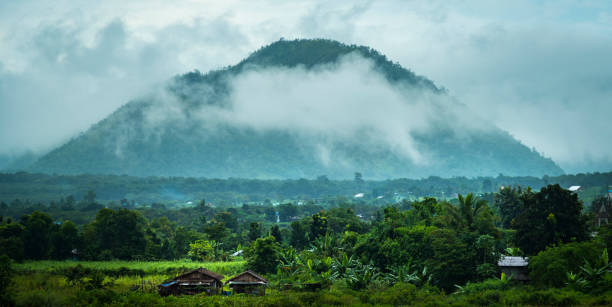 istock tropical mountain view in the morning, Thailand 657566572