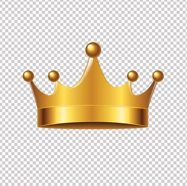 Vector illustration of Golden Crown