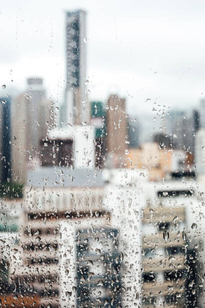 istock Rainy day in the city, Hong Kong. 657567984