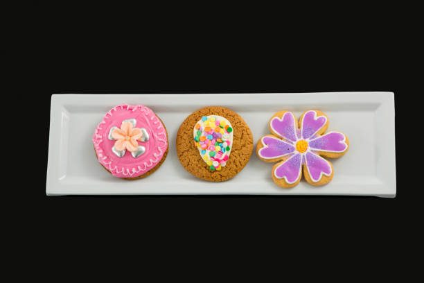 istock Close-up of delicious ginger bread cookie in tray 657569464