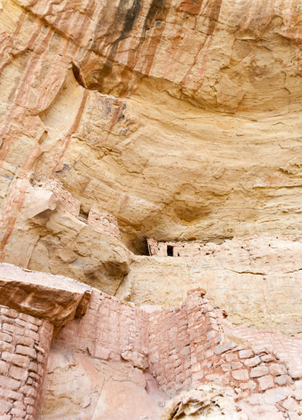 Stone communities in the sheltered alcoves of the canyon walls. Home of the Ancient Puebloans, ancestors of 26 different tribes:
