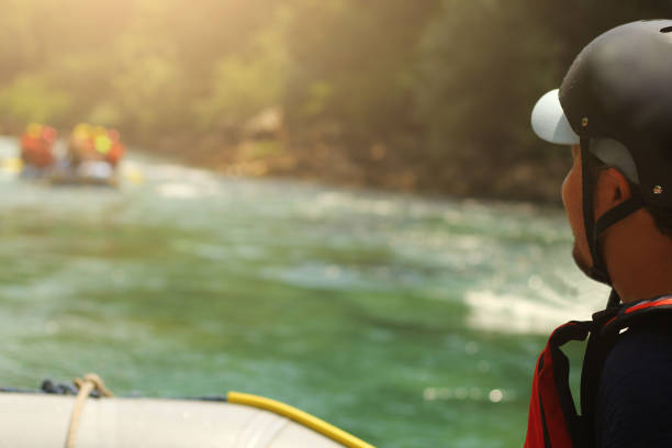 istock People Sailing At Inflatable Raft In River 657606824