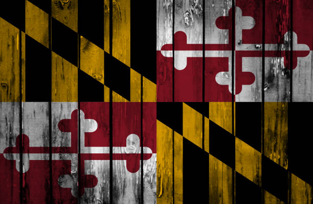 istock Wooden Maryland State flag 657609728