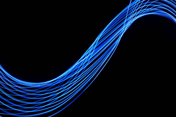 istock Blue Light Painting Photography Curve 657620316