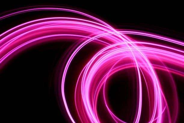 istock Pink Light Painting Photography Loops 657622684