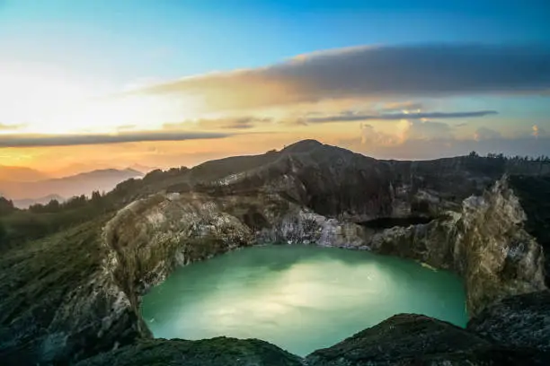 Photo of Kelimutu at sunrise