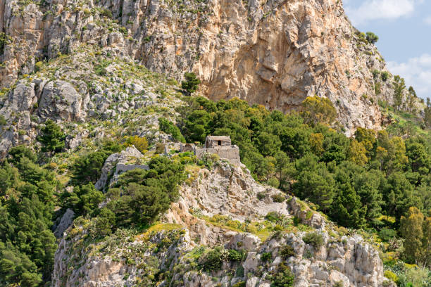istock Mountain with ancient ruins at Cefalu city Sicily 657627234