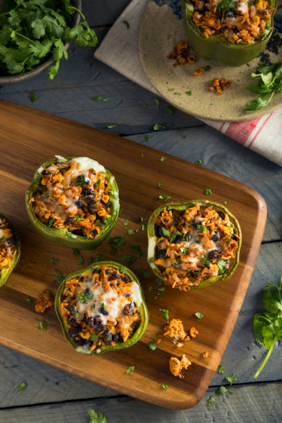 istock Homemade Meat and Rice Stuffed Bell Peppers 657640702