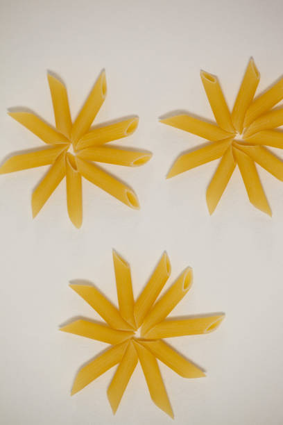 istock Flowers formed of pennette pasta 657647304