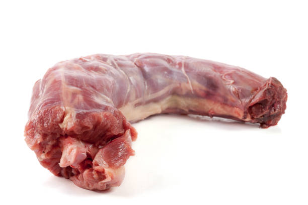 istock raw turkey neck isolated on white background 657653304