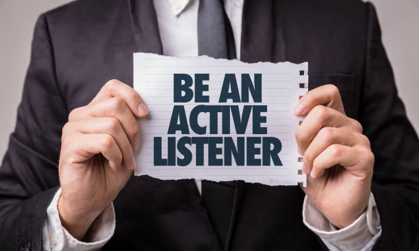 ser un agente de escucha activo - relationship difficulties audio fotografías e imágenes de stock