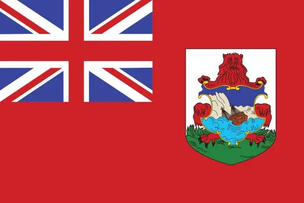 Vector illustration of Flag of Bermuda