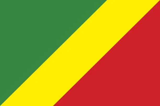 Vector illustration of Flag of Congo