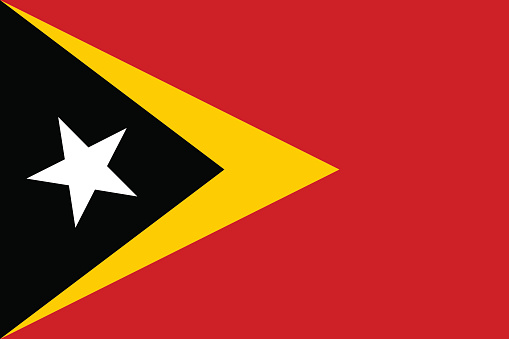 Flag of East Timor (Timor-Leste)