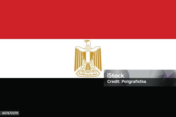 Flag Of Egypt Stock Illustration - Download Image Now - Egypt, Flag, Egyptian Culture
