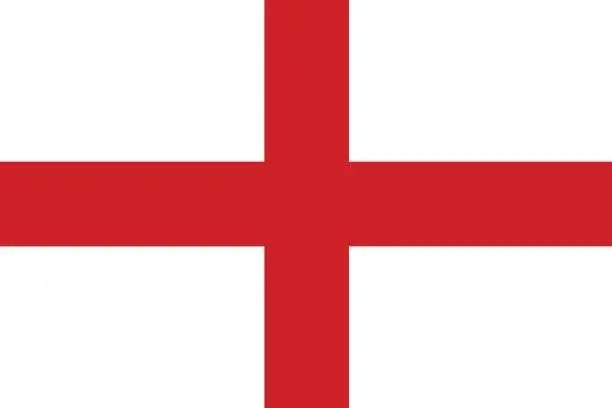 Vector illustration of Flag of England