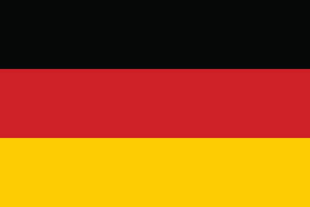 독일 플래깅 of - german flag stock illustrations