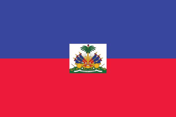 flaga haiti - haiti flag republic of haiti flag of haiti stock illustrations