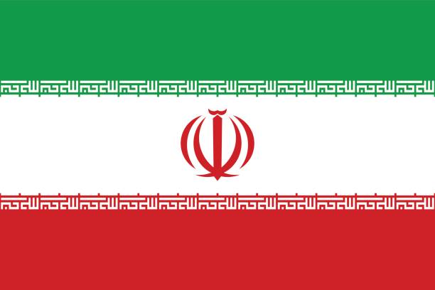 Flag of Iran Flag of Iran government designs stock illustrations