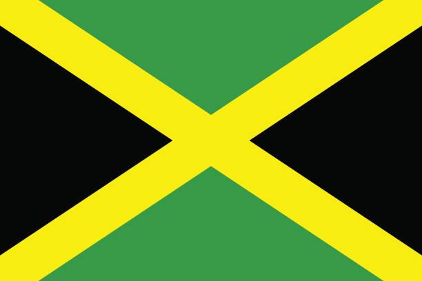 牙買加的旗幟 - 牙買加 幅插畫檔、美工圖案、卡通及圖標