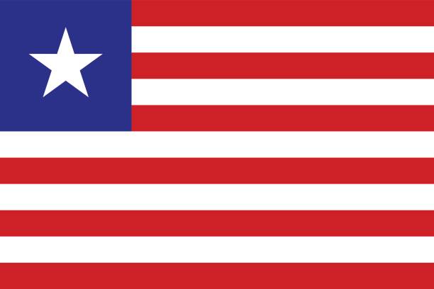 ilustrações, clipart, desenhos animados e ícones de bandeira da libéria - liberia