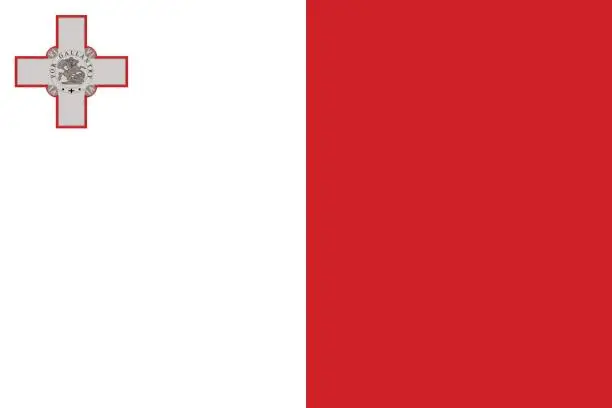 Vector illustration of Flag of Malta