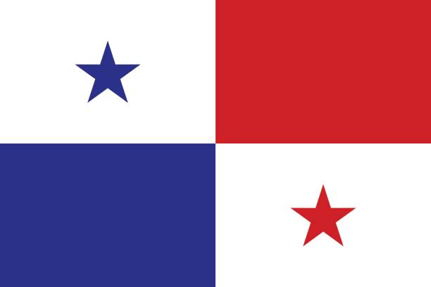 Flag of Panama Flag of Panama panamanian flag stock illustrations
