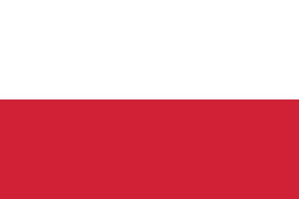 flaga polski - poland stock illustrations