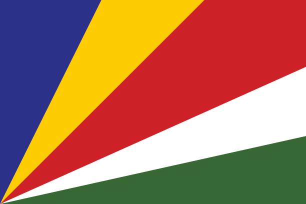 ilustrações de stock, clip art, desenhos animados e ícones de flag of seychelles - flag of seychelles
