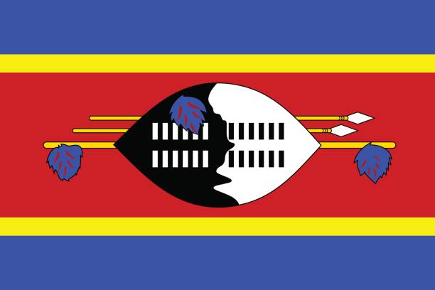illustrations, cliparts, dessins animés et icônes de drapeau swazi - swaziland