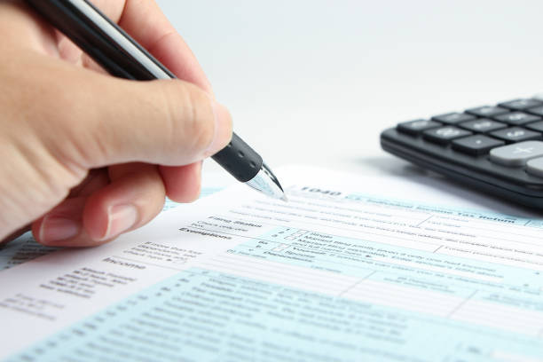 istock Tax form financial concept 657676262