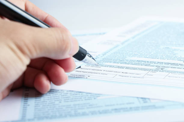 istock Tax form financial concept 657676266