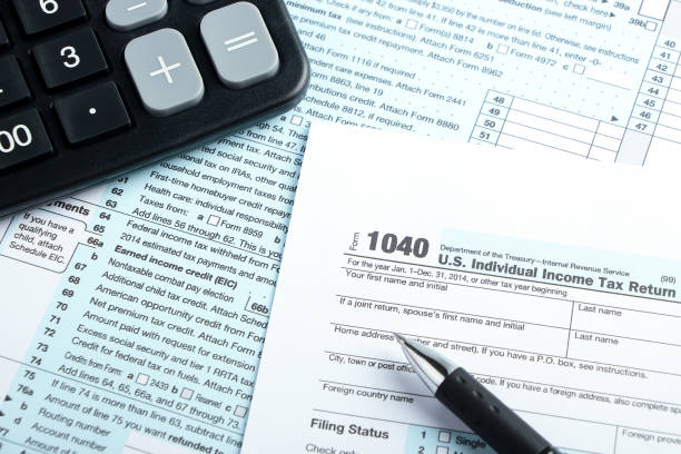 istock Tax form financial concept 657676270