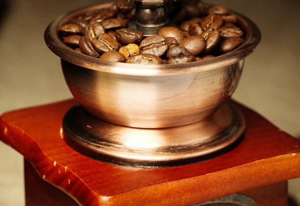 istock Closeup coffee bean and coffee grinder 657676466