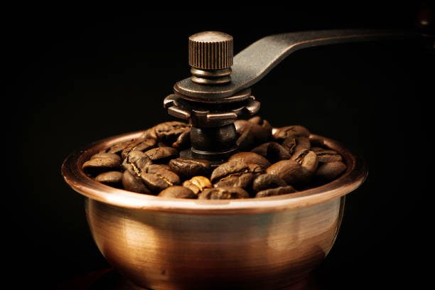 istock Closeup coffee bean and coffee grinder 657676474