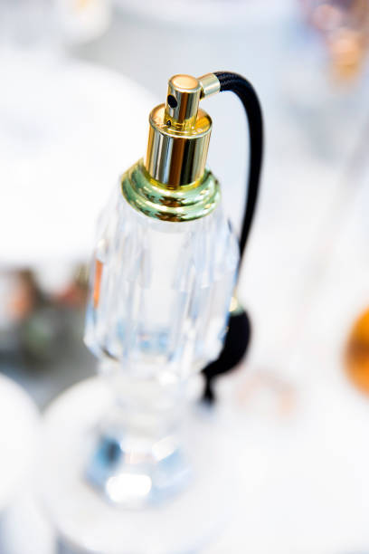 istock Vintage Glass bottle for perfume 657685122