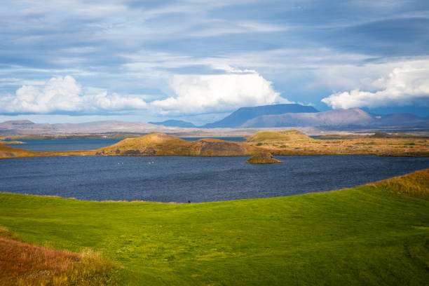 istock Pseudo craters surrounding lake Myvatn, Iceland 657688320