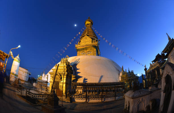 istock Swayambhu temple after sunset, Kathmandu, Nepal. 657694868