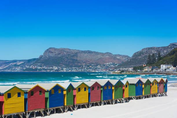 istock Colourful beach huts at Muizenberg, Cape Town 657701884