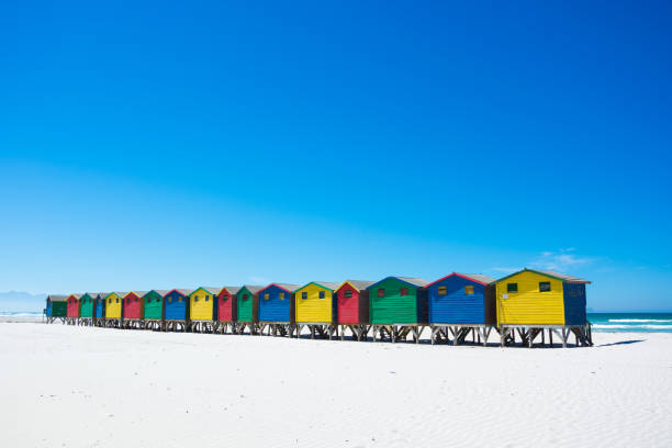 istock Colourful beach huts at Muizenberg, Cape Town 657702166