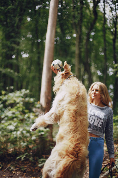 istock couple walking outdoors with her dog 657702268