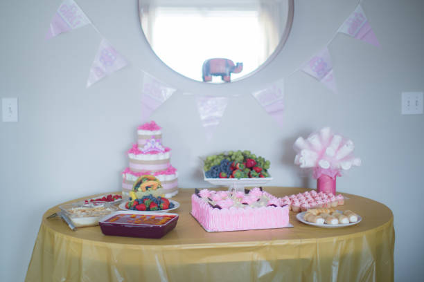 istock Sweets for a baby shower - girl 657717136