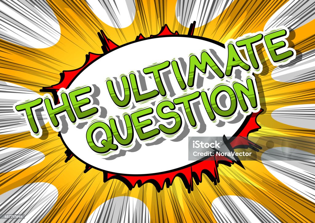 Ultimate Question Definition The Ultimate Question Stock Illustration - Download Image Now ...