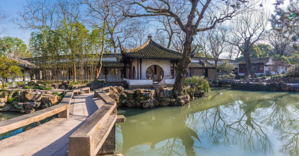 istock Pavilion in Humble Administrator's Garden in Suzhou, China 657720186