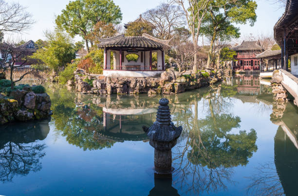 istock Pavilion in Humble Administrator's Garden in Suzhou, China 657720470