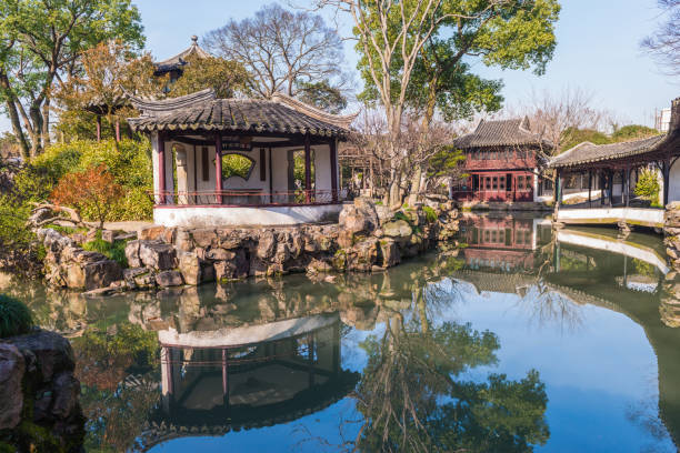 istock Pavilion in Humble Administrator's Garden in Suzhou, China 657720500